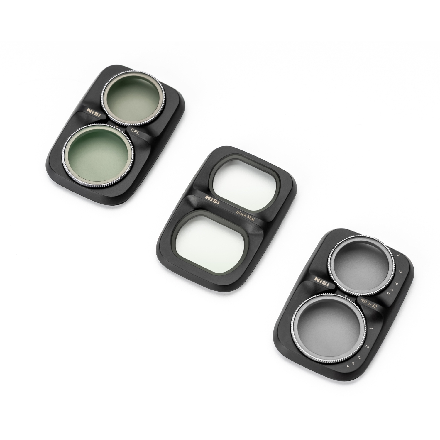 NiSi Kit Profissional de Filtros para DJI Pocket 4 Pro Kit de filtros NiSi para DJI Pocket 4P com VND de 1–5 stops, CPL e Black Mist para controlar exposição, reflexos e rendering da imagem
