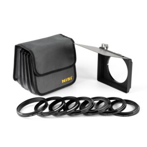 Descobre os NiSi JetMag Pro Matte Box Kits 82MAG e 95MAG, com adaptadores dedicados, bandeira em fibra de carbono e bolsa de transporte.
